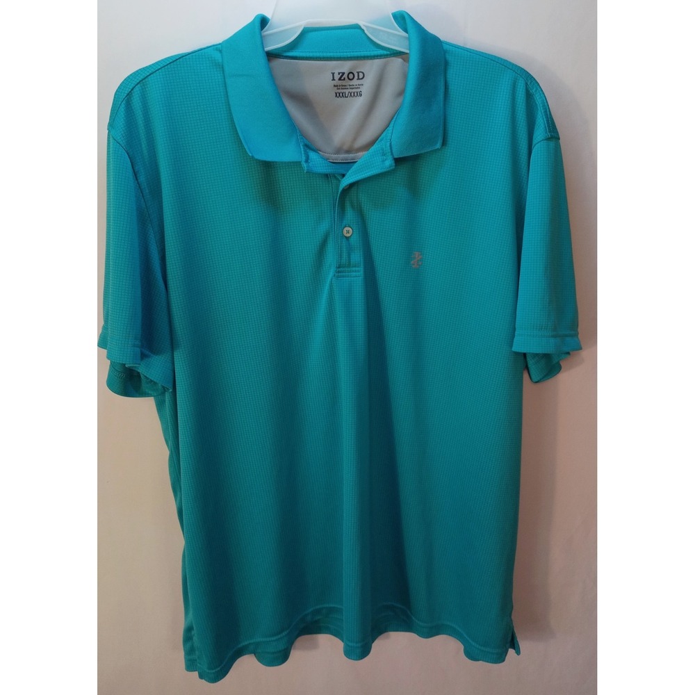 Men's Izod Golf Polo Shirt, XXXL, Turquoise